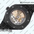 Реплика часов Audemars Piguet Royal Oak 41mm 15400 DLC Top-tier Копия один в один Blue Textured Dial Bracelet (Free Box)