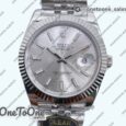 Реплика часов Rolex Datejust 41 Stainless steel 904L Steel Top-tier Копия один в один Silver Dial Jubilee Bracelet