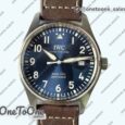 Реплика часов Iwc Mark XVIII IW327010 Le Petit Prince Top-tier Копия один в один Blue Dial on Brown Leather Strap V7F Asian ET