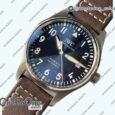 Реплика часов Iwc Mark XVIII IW327010 Le Petit Prince Top-tier Копия один в один Blue Dial on Brown Leather Strap V7F Asian ET