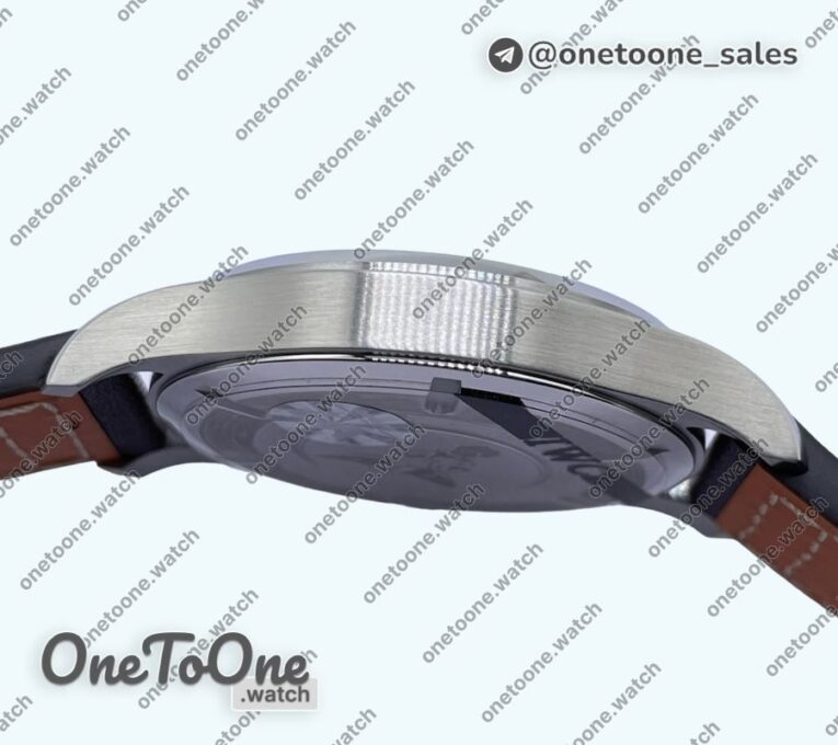 Реплика часов Iwc Mark XVIII IW327010 Le Petit Prince Top-tier Копия один в один Blue Dial on Brown Leather Strap V7F Asian ET
