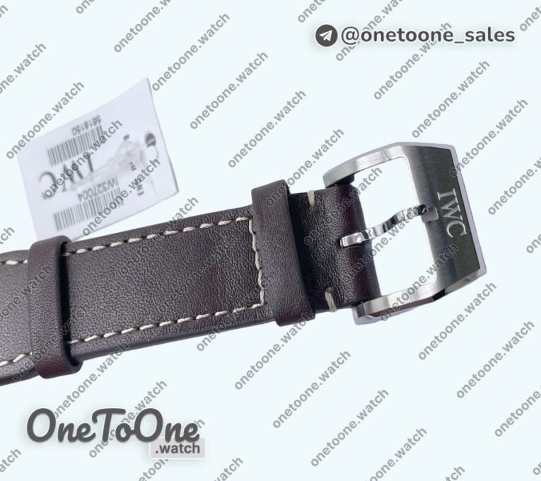 Реплика часов Iwc Mark XVIII IW327010 Le Petit Prince Top-tier Копия один в один Blue Dial on Brown Leather Strap V7F Asian ET