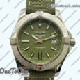 Реплика часов Breitling Avenger 43mm Stainless steel Case Green Dial Nylon Strap O