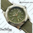 Реплика часов Breitling Avenger 43mm Stainless steel Case Green Dial Nylon Strap O