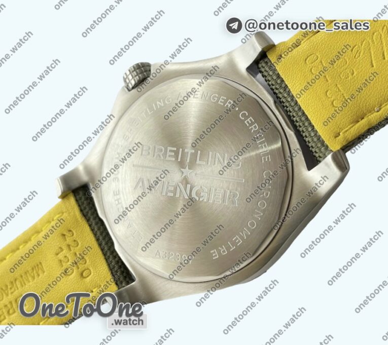 Реплика часов Breitling Avenger 43mm Stainless steel Case Green Dial Nylon Strap O