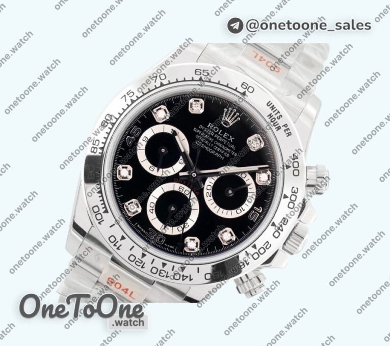 Реплика часов Rolex Daytona 116506 904L Stainless steel/Stainless steel Blue Dial Bracelet Asia 7750
