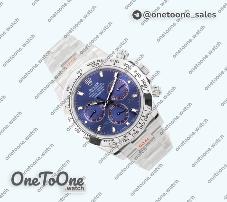 Реплика часов Rolex Daytona 116509 Top-tier Копия один в один Stainless steel Bezel Blue Dial Stainless steel Bracelet