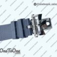 Реплика часов Vacheron Constantin Overseas 4500V Stainless steel Top-tier Копия один в один Blue Dial on Blue Rubber Strap
