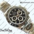 Реплика часов Rolex Daytona 116500LN Top-tier Копия один в один 904L Stainless steel Case and Bracelet Black Dial