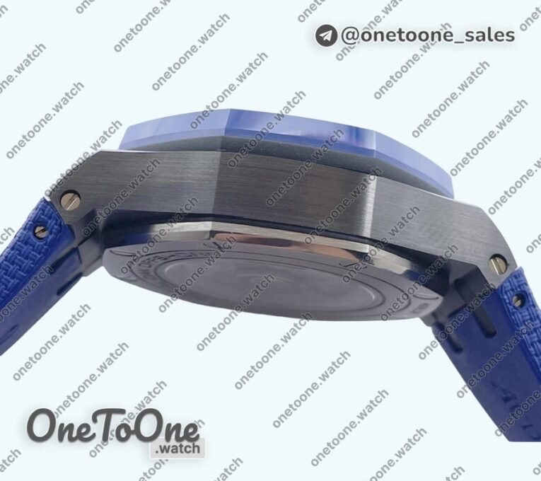 Реплика часов Audemars Piguet Royal Oak Offshore 2020 44mm Top-tier Копия один в один Blue Ceramic Bezel on Rubber Strap R
