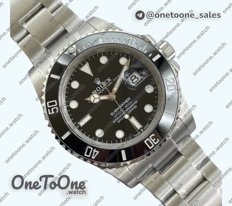 Реплика часов Rolex Submariner 41mm 126610 LN Stainless steel Top-tier Копия один в один Black Dial Bracelet