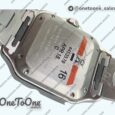 Реплика часов Cartier Santos de Cartier 35mm 2018 Top-tier Копия один в один White Dial on Stainless steel SmartLinks Bracelet MIYOTA 3KF 9015