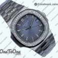 Реплика часов Patek Philippe Nautilus Jumbo 5713 Super Rep Top-tier Копия один в один Blue Textured Dial Stainless steel Bracelet