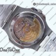 Реплика часов Patek Philippe Nautilus Jumbo 5713 Super Rep Top-tier Копия один в один Blue Textured Dial Stainless steel Bracelet