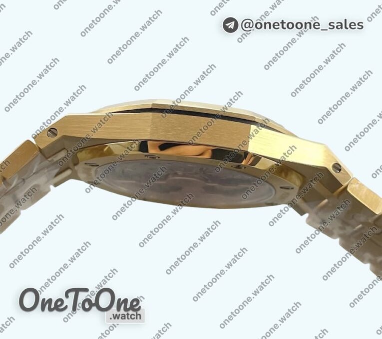 Реплика часов Audemars Piguet Royal Oak Jumbo 15202 Yellow gold/Yellow gold Blue