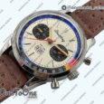 Реплика часов Breitling Top Time Dues Chrono Stainless steel/LE Cream Dial Stick Marker Leather Strap BLS