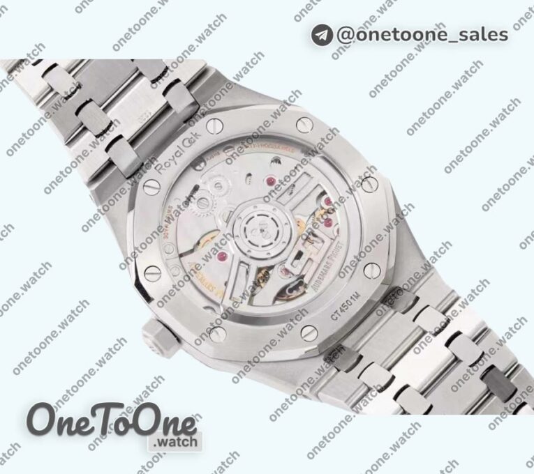 Реплика часов Audemars Piguet Royal Oak 41mm 15510 "50th Anniversary" Stainless steel Top-tier Копия один в один Grey Textured Dial Stainless steel Bracelet