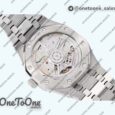 Реплика часов Audemars Piguet Royal Oak 41mm 15510 "50th Anniversary" Stainless steel Top-tier Копия один в один Black Textured Dial Stainless steel Bracelet