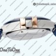 Реплика часов Omega Constellation Ceramic Bezel Stainless steel/Rose gold Top-tier Копия один в один Blue Dial Gummy Strap