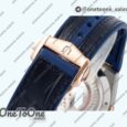 Реплика часов Omega Constellation Ceramic Bezel Stainless steel/Rose gold Top-tier Копия один в один Blue Dial Gummy Strap