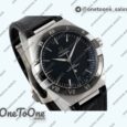 Реплика часов Omega Constellation Ceramic Bezel Stainless steel Top-tier Копия один в один Black Dial Gummy Strap