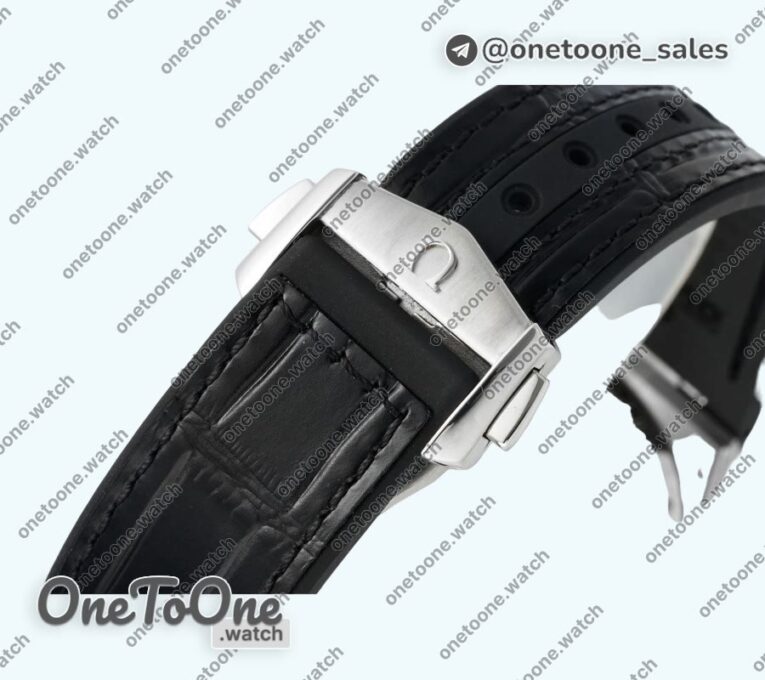 Реплика часов Omega Constellation Ceramic Bezel Stainless steel Top-tier Копия один в один Black Dial Gummy Strap