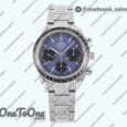 Реплика часов Omega Speedmaster Racing Chrono 40mm Stainless steel/Stainless steel Blue Dial HRF C3330