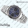 Реплика часов Omega Speedmaster Racing Chrono 40mm Stainless steel/Stainless steel Blue Dial HRF C3330