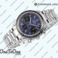 Реплика часов Omega Speedmaster Racing Chrono 40mm Stainless steel/Stainless steel Blue Dial HRF C3330