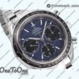 Реплика часов Omega Speedmaster Racing Chrono 40mm Stainless steel/Stainless steel Blue Dial HRF C3330