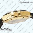 Реплика часов Omega Constellation Ceramic Bezel Yellow gold Top-tier Копия один в один Black Dial Gummy Strap
