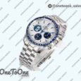 Реплика часов Omega Speedmaster Stainless steel Snoopy Top-tier Копия один в один White Dial Manual Winding Chrono Movement Bracelet O