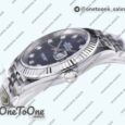 Реплика часов Rolex Datejust 41 Stainless steel 904L Steel Top-tier Копия один в один Blue Dial Diamonds Mark Jubilee Bracelet