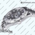 Реплика часов Rolex Datejust 41 Stainless steel 904L Steel Top-tier Копия один в один Grey Dial Diamonds Mark Jubilee Bracelet
