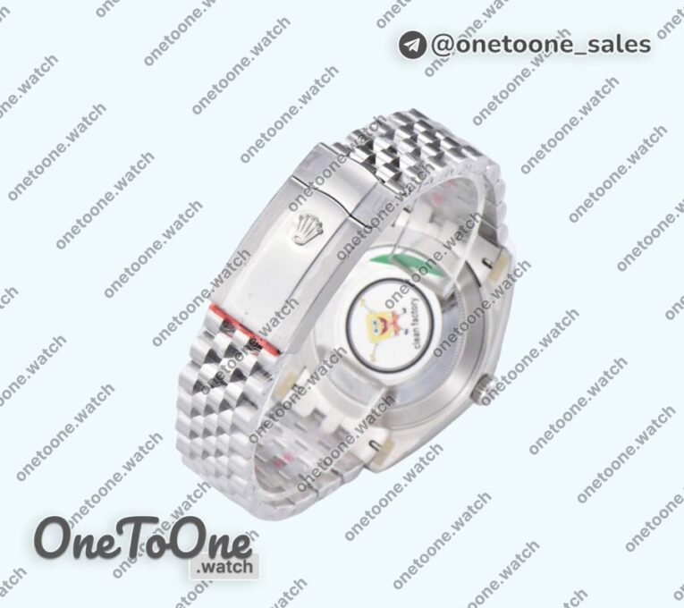 Реплика часов Rolex Datejust 41 Stainless steel 904L Steel Top-tier Копия один в один Grey Dial Diamonds Mark Jubilee Bracelet