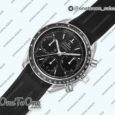 Реплика часов Omega Speedmaster Racing Chrono 40mm Stainless steel/Stainless steel Black Dial Rubber Strap HRF C3330