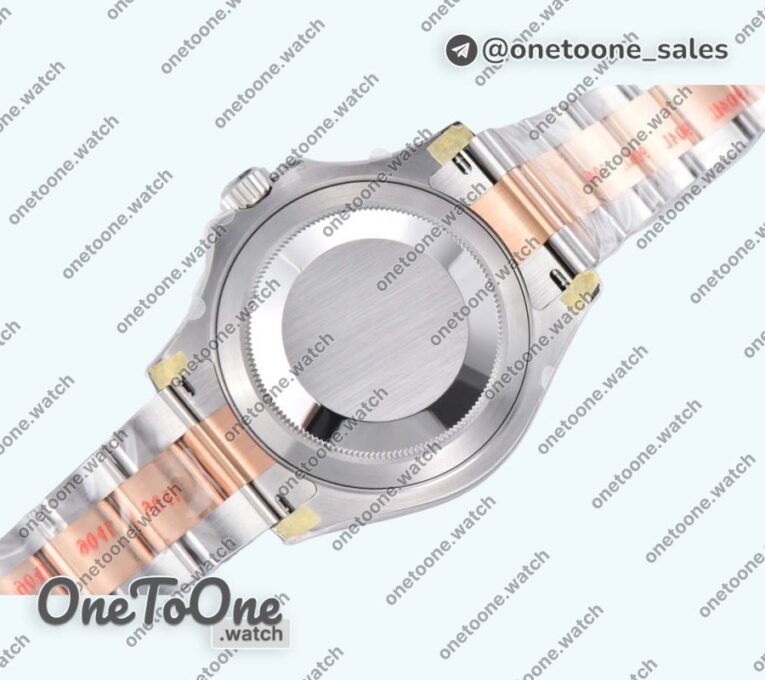 Реплика часов Rolex YachtMaster 126621 40mm 904 Rose gold/Stainless steel Brown Dial Bracelet