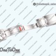 Реплика часов Rolex Daytona 116520 904L Stainless steel White Dial Rubber Strap V2