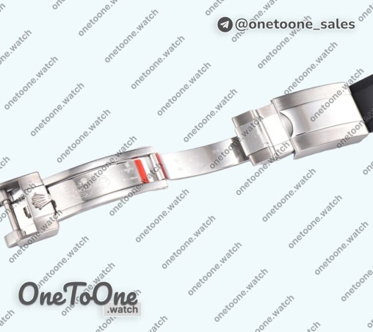 Реплика часов Rolex Daytona 116520 904L Stainless steel White Dial Rubber Strap V2