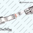 Реплика часов Rolex Daytona 116520 904L Stainless steel White Dial Rubber Strap V2