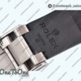 Реплика часов Rolex Daytona 116520 904L Stainless steel White Dial Rubber Strap V2