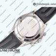 Реплика часов Rolex Daytona 116520 904L Stainless steel White Dial Rubber Strap V2