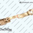 Реплика часов Rolex Daytona 116518 Top-tier Копия один в один Yellow gold Case White Dial on Oysterflex Ru bber Strap V2