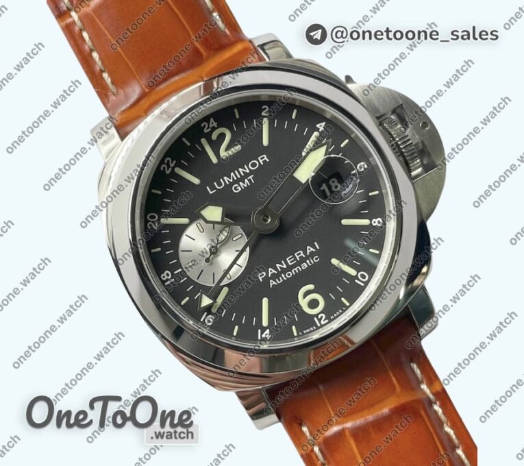 Реплика часов Panerai PAM088 R Luminor T 44mm Top-tier Копия один в один Brown Leather Strap P.9001