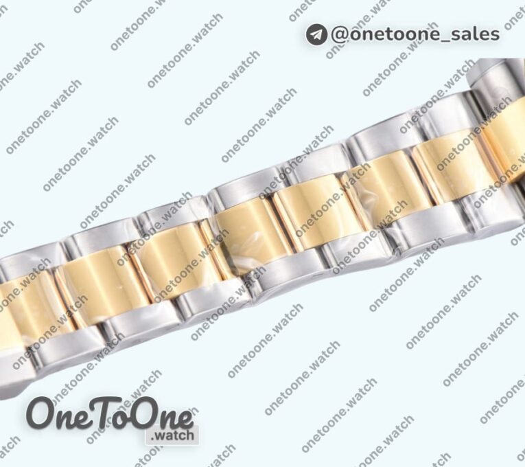 Реплика часов Rolex Daytona 116503LN 904L Yellow gold/Stainless steel Black Dial Stick Mark Bracelet