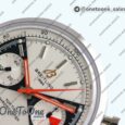 Реплика часов Breitling Top Time Chrono Stainless steel Top-tier Копия один в один White Dial Brown Leather Strap BLS