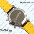 Реплика часов Breitling Top Time Chrono Stainless steel Top-tier Копия один в один White Dial Brown Leather Strap BLS