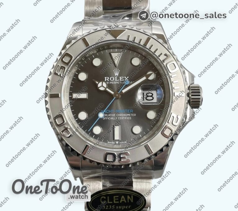 Реплика часов Rolex Yacht-Master 126622 904L Steel Top-tier Копия один в один Rhodium Dial on Stainless steel Bracelet
