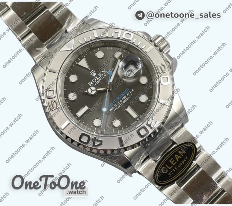 Реплика часов Rolex Yacht-Master 126622 904L Steel Top-tier Копия один в один Rhodium Dial on Stainless steel Bracelet