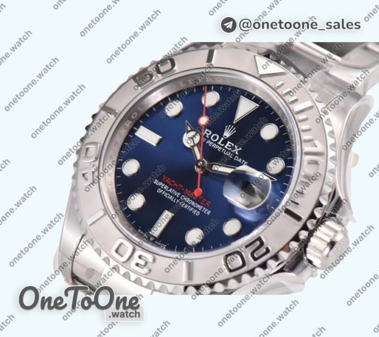 Реплика часов Rolex Yacht-Master 126622 904L Steel Top-tier Копия один в один Blue Dial on Stainless steel Bracelet